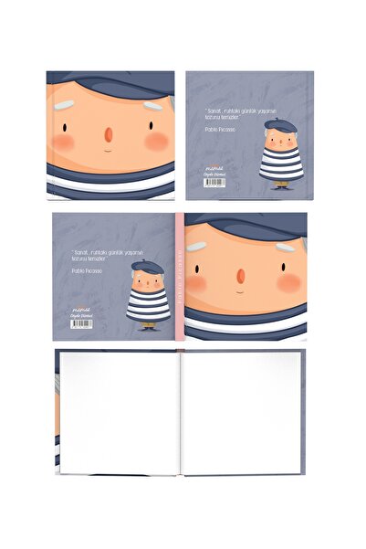 Meli Melek Melimelek Painters Set Unlined Notebook 15X15