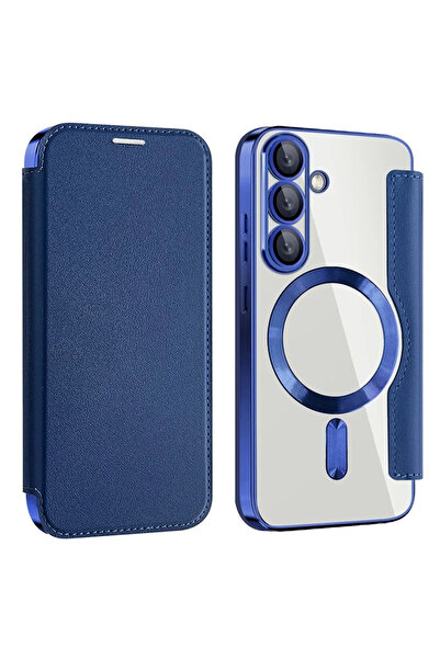 Samsung Husa pentru S25 (S931), Magnet, RFID protect, Leather, Chrome Edge, N...