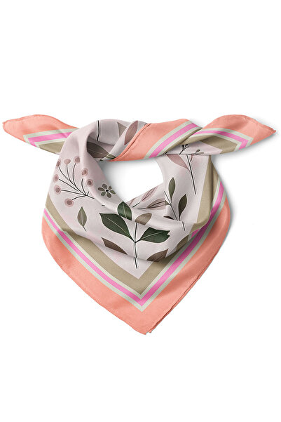 nehir eşarp Yaprak Desen Fular Bandana 50x50 Cm
