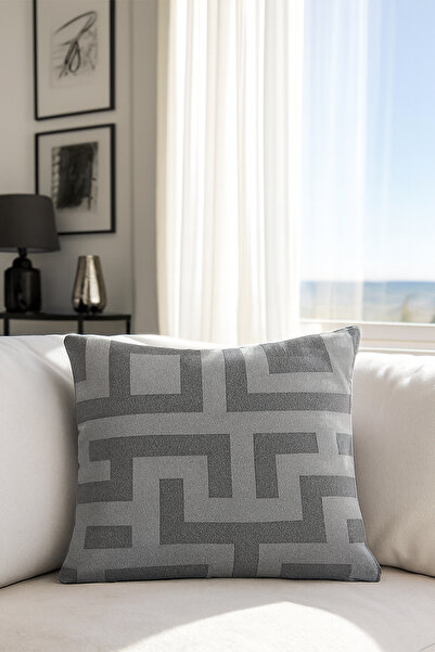 Premier Home Jakar Throw Pillow Cover Gray V3 38X45