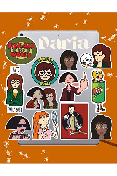 Hediyeni Al مجموعة ملصقات داريا |   ملصق للكمبيوتر المحمول والدفتر والتابلت والهاتف ودفتر الملاحظات ومجلة البوليت