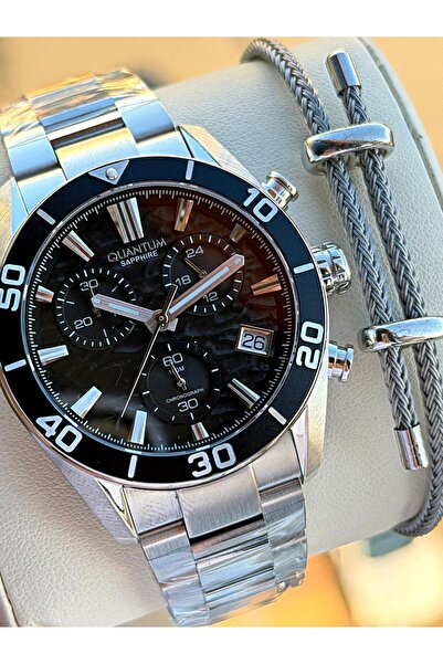 Quantum Sapphire Cam İtalyan Bileklikli 10 Atm Suya Dayanıklı 2 Yıl Garantili Erkek Kol Saati 99.350