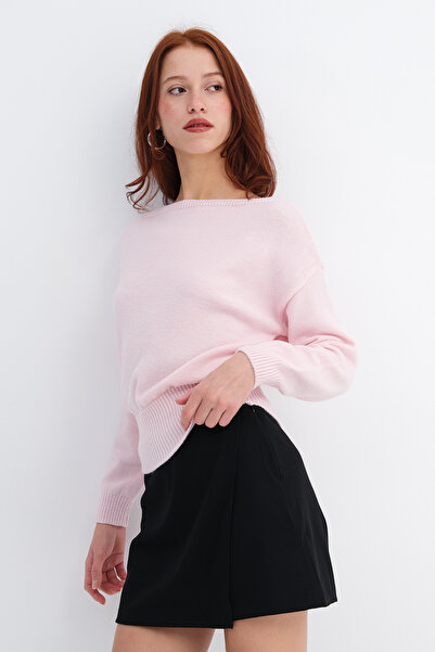 Addax Boat Neck Knitwear Sweater K3526