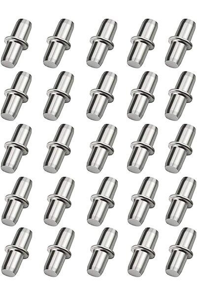 Raco Metal Shelf Pins 5mm Heavy Duty Shelf Support Pins (25)
