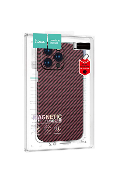 Apple Hoco Case for iPhone 14 - MagSafe, Carbon, Thin, Brown