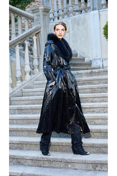 MissWhence Patent Leather Top Coat