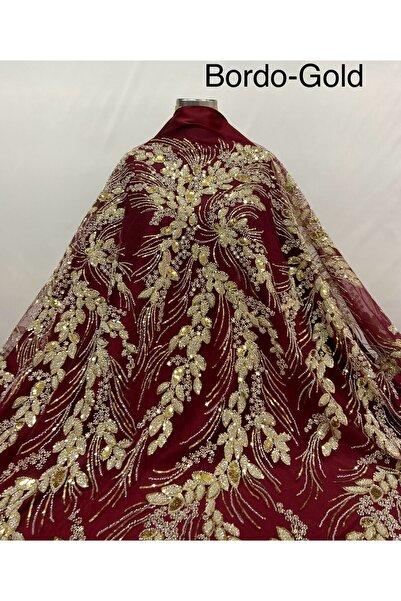 DANTELİSTAN DT 1026.01 BORDO-GOLD