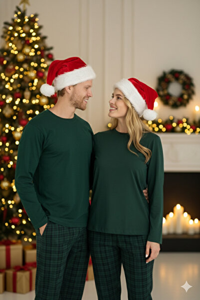 KLY New Year's Concept Women's and Men's 2-Piece Pajama Set Special for Couples