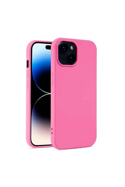 Apple Husa pentru iPhone 12 Pro, MicroFiber, TPU, Neon Roz
