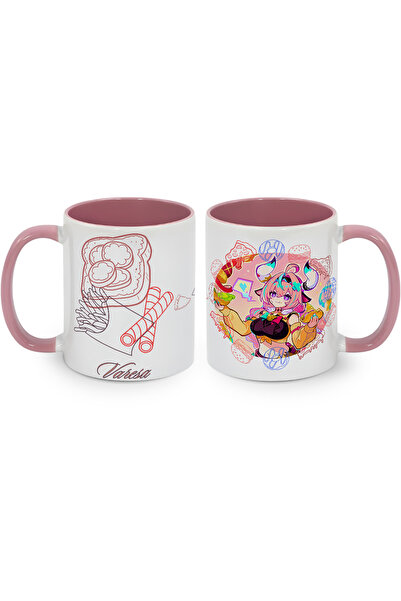 Define Moyas Genshin Impact Varesa Porcelain Mug Cup – Anime Design – Double-Sided Printing
