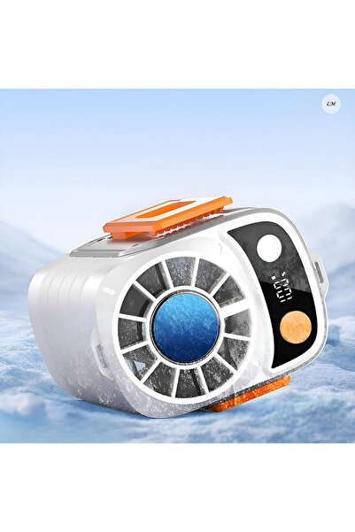 Generic 5 Speed Portable Waist Fan with Power Bank & LED Light