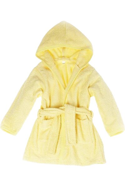 PRICHINDEL Halat de baie din bumbac, galben