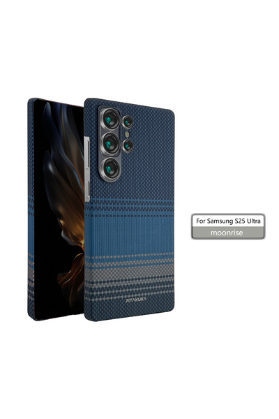 Samsung PTK Aramid Case for S25 Ultra (S938), Kevlar Fiber, with MagSafe, Moonrise Blue