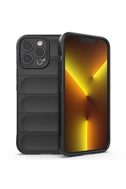 Apple Husa Wave pentru iPhone 16 Plus - Grip Microfiber, ShockProof, Night Neagra