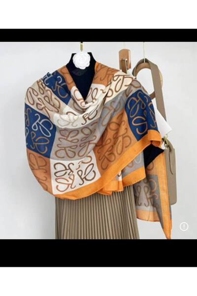 tomrisboutique شال فاخر من قماش الفسكوز والقطن للحجاب مناسب للفصول الأربعة مز...