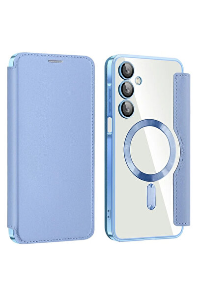 Samsung Husa pentru A16 (A166), Magnet, RFID protect, Leather, Chrome Edge, S...