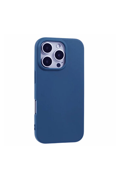 Apple Husa Soft pentru iPhone 16 Pro, MicroFiber, TPU, Navy Albastra