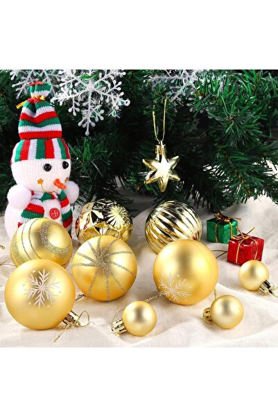Generic Serendipitya Christmas Ball Ornaments Set (gold)