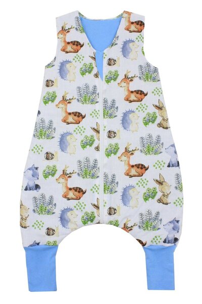 PRICHINDEL Filled sleeping bag 'Hedgehog and Snail' with feet