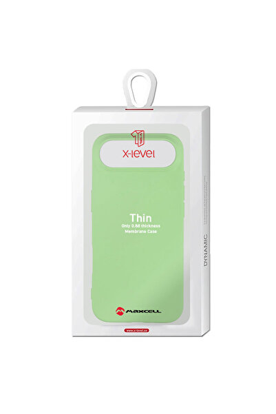 Apple X-Level Case for iPhone 17 Air, Thin Series, SoftTouch, Mint Green