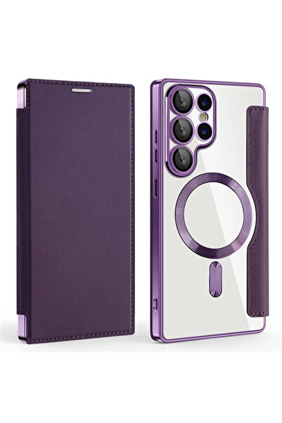 Samsung Husa pentru S25 Ultra (S938), Magnet, RFID protect, Leather, Chrome E...