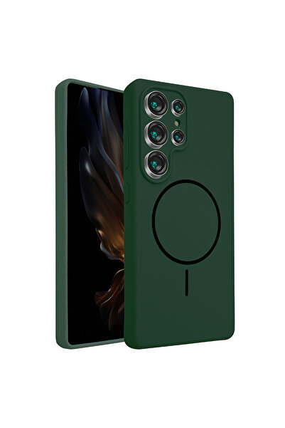 Samsung Husă MagThin pentru S25, Smooth Soft, MagSafe, Green inch