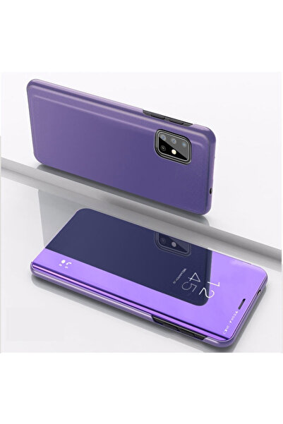 Huawei Husa Mirror pentru P40 Lite - Flip Stand, Violet