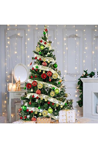 Generic Serendipitya Christmas Baubles 44 Pc Christmas Tree Ornaments (Red/Green/Gold)