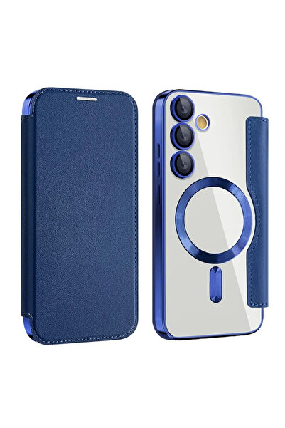 Samsung Θήκη MagFlip για S24 FE (S721), Μαγνήτης, Προστασία RFID, Δέρμα, Χρωμ...