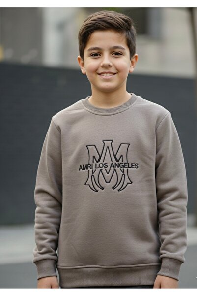 Amırı Los Angeles Yazılı Nakış Detaylı İçi Şardonlu Sweatshirt