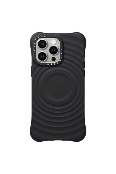 Apple Калъф Ripple за iPhone 16 Pro Max, Soft Skin, MagSafe, тъмночерен