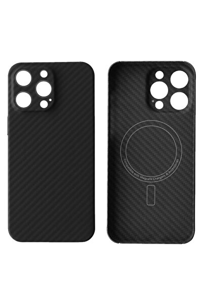 Apple Kevlar Case for iPhone 15, Aramid Fiber, MagSafe UltraThin, Black [M]