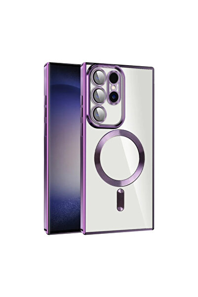 Samsung Θήκη επιμετάλλωσης για S24 Ultra - σιλικόνη με MagSafe, λεπτή, διαφαν...