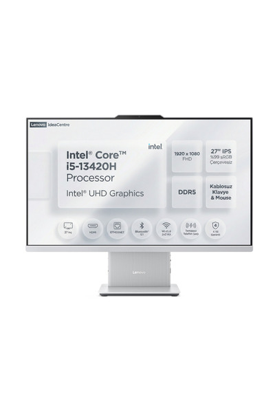LENOVO IdeaCentre 27IRH9 i5-13420H 16GB 512GB SSD 27" FHD W11P All In One Pc ...