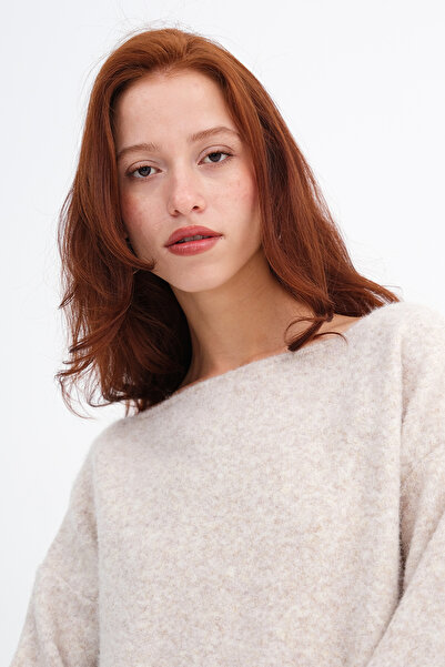 Addax Soft Textured Knitwear Sweater K7766