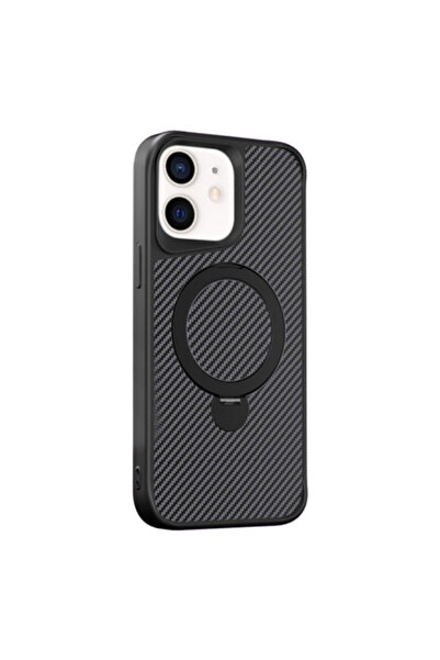 Apple Husa pentru iPhone 16 Plus, MagCase Ring, Carbon, Neagra