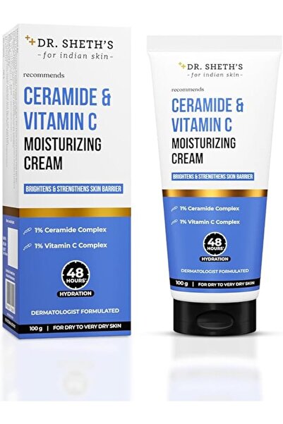 Dr. Sheth's كريم مرطب بالسيراميد وفيتامين سي 100 غرام
