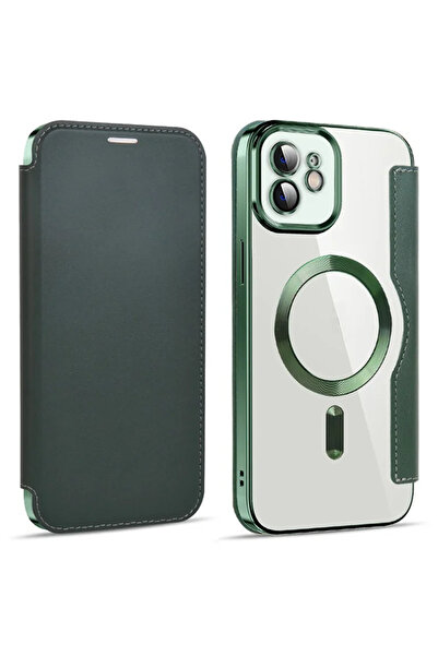 Apple Husa MagFlip pentru iPhone 11, Magnet, RFID protect, Leather, Chrome Ed...