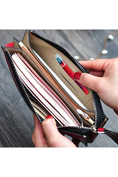 CRM Women's Wallet Leather Zip Wallet, Green, 21 x 11.5 cm