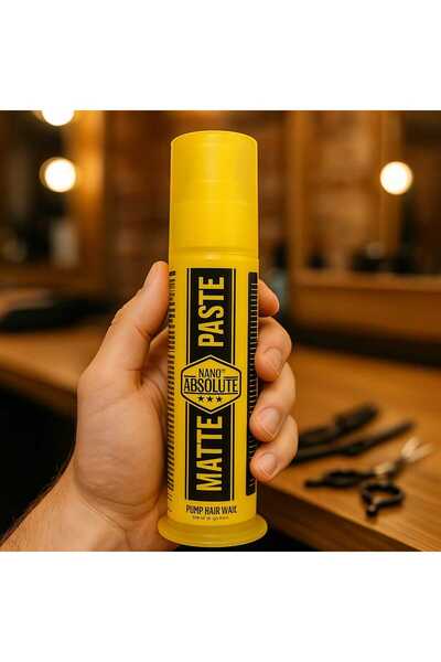 Nano Absolute Matte Paste | Güçlü Tutucu Mat Saç Şekillendirici Wax Pomad Erkek