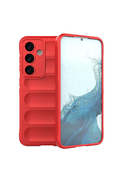 Samsung Husa Wave pentru A34 - Grip Microfiber, ShockProof, Pure Rosie