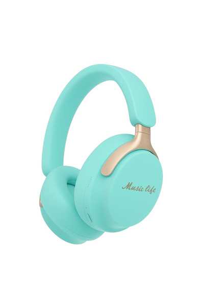 BaoBao Over-Ear MusicLife Wireless Headphones, HD Stereo, Super Bass, Turquoise