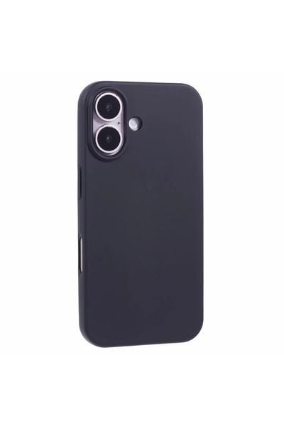 Apple Мек калъф за iPhone 16 Plus, микрофибър, TPU, чисто черен