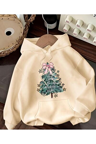 herkesemoda Φούτερ με κουκούλα με λεπτομέρεια εκτύπωσης