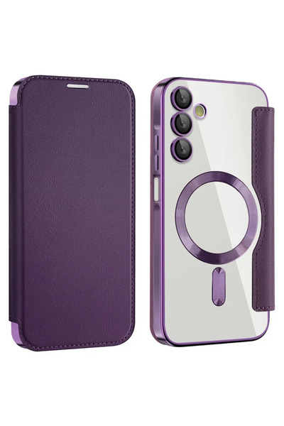 Samsung Θήκη MagFlip για A15 (A155), Μαγνήτης, Προστασία RFID, Δέρμα, Χρωμιωμ...