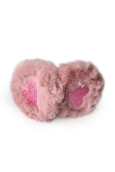 Ecrou Heart-Shaped Winter Earmuffs
