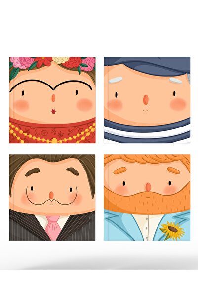 Meli Melek Melimelek Painters Set Unlined Notebook 15X15