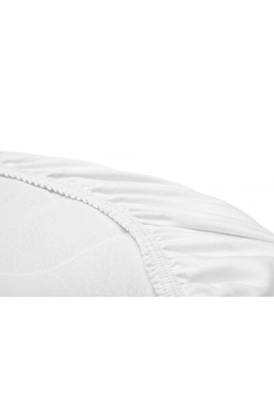 Sensillo Baby crib mattress sheet White 75x35 cm with elastic band, bamboo fiber content