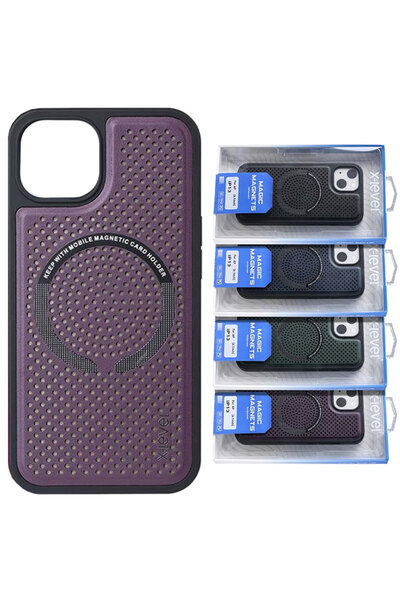 Apple X-Level Magic Case за iPhone 12 Pro Max - MagSafe, SoftTouch, Лилав