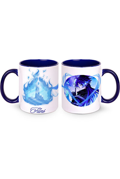 Define Moyas Genshin Impact Flins Porselen Kupa Bardak – Anime Tasarım – Çift...